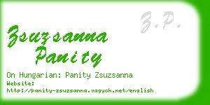 zsuzsanna panity business card